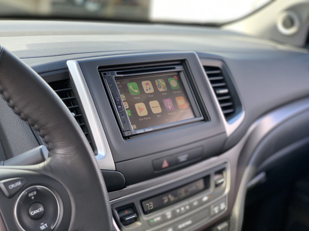 Left Side View of Car Screen Monitor